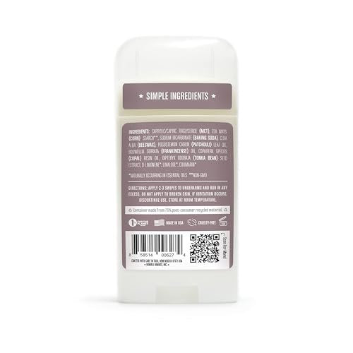 HUMBLE BRANDS Patchouli Copal Frankincense Natural Deodorant, 2.5 oz - Aluminum Free, Vegan, Cruelty Free Avelisse