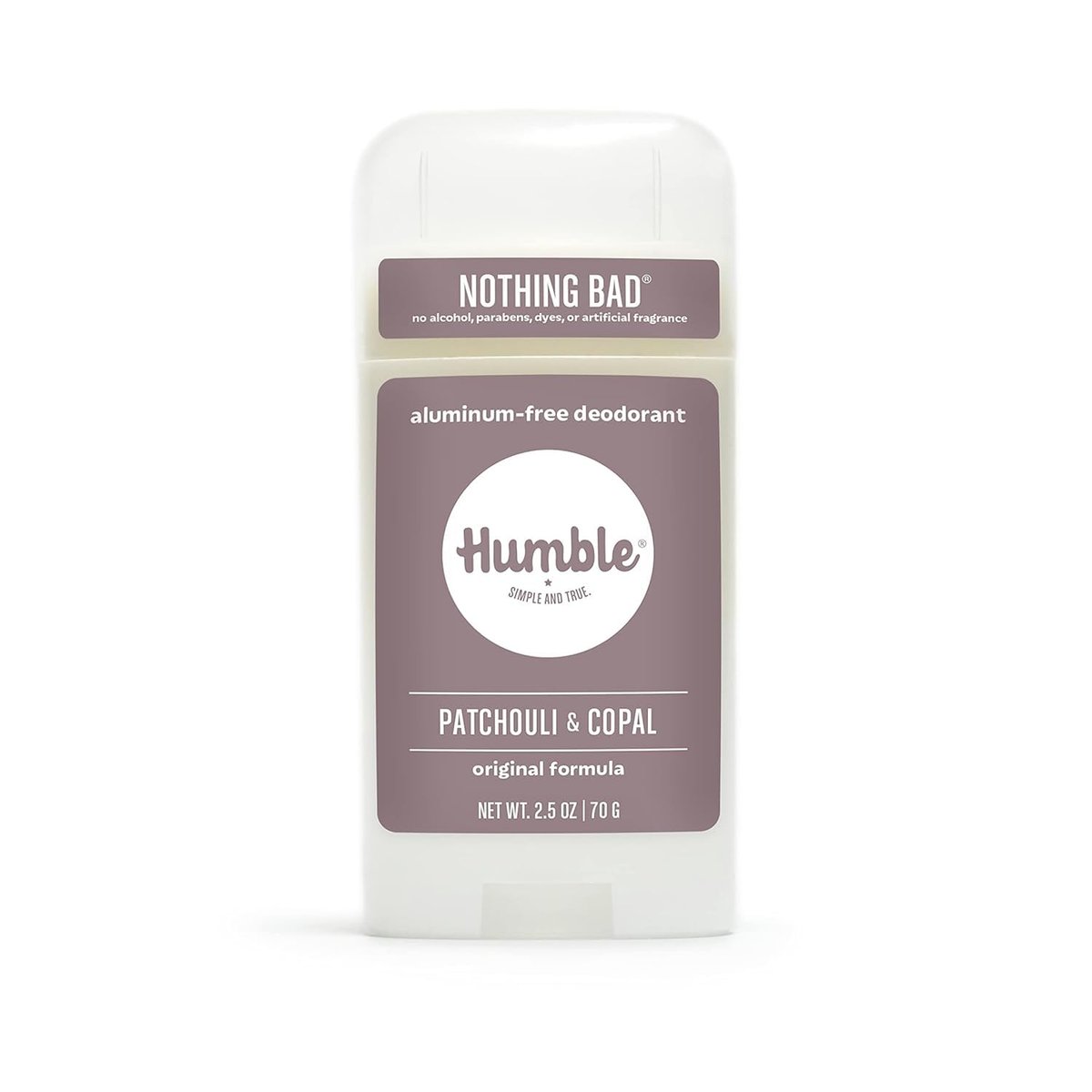 HUMBLE BRANDS Patchouli Copal Frankincense Natural Deodorant, 2.5 oz - Aluminum Free, Vegan, Cruelty Free Avelisse