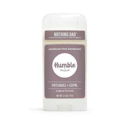 HUMBLE BRANDS Patchouli Copal Frankincense Natural Deodorant, 2.5 oz - Aluminum Free, Vegan, Cruelty Free Avelisse