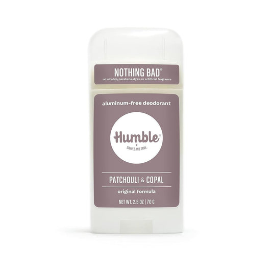 HUMBLE BRANDS Patchouli Copal Frankincense Natural Deodorant, 2.5 oz - Aluminum Free, Vegan, Cruelty Free Avelisse