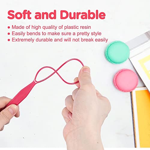 TsMADDTs Hair Braiding Tools - 26 Piece Hair Styling Kit with Topsy Tail Tools and French Braiders for Ponytail - görsel 10