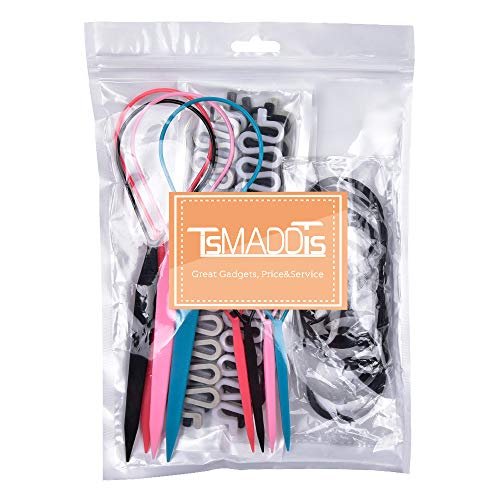 TsMADDTs Hair Braiding Tools - 26 Piece Hair Styling Kit with Topsy Tail Tools and French Braiders for Ponytail - görsel 16