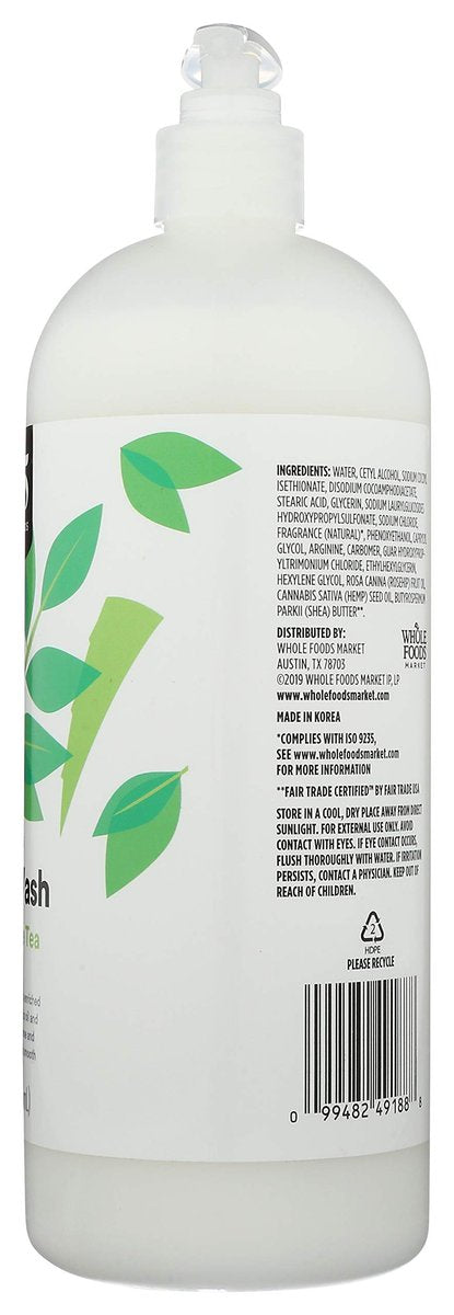 365 by Whole Foods Market Body Wash Moisturizing Aloe & White Tea - 32 Fl Oz - görsel 5