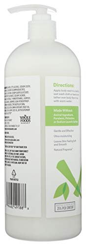 365 by Whole Foods Market Body Wash Moisturizing Aloe & White Tea - 32 Fl Oz - görsel 8