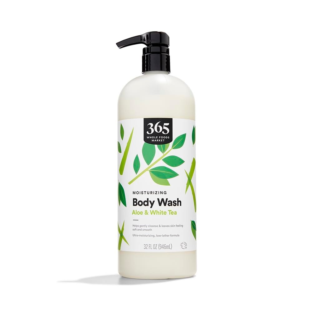 365 by Whole Foods Market Body Wash Moisturizing Aloe & White Tea - 32 Fl Oz - görsel 1