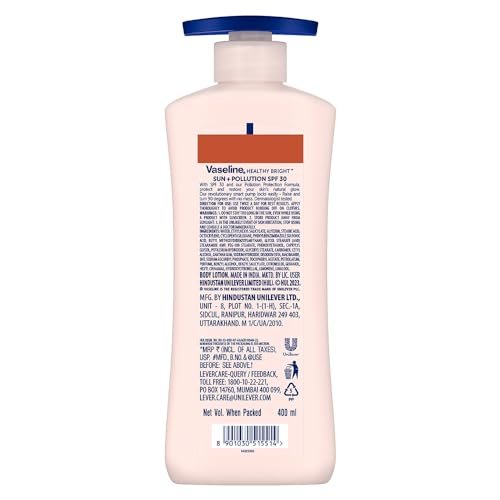 Vaseline Sun Protection Body Lotion SPF 30, Daily Body Moisturizer for All Skin Types, Non-Greasy Texture – 400 ml (13.5 fl oz) Avelisse