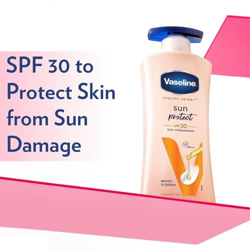 Vaseline Sun Protection Body Lotion SPF 30, Daily Body Moisturizer for All Skin Types, Non-Greasy Texture – 400 ml (13.5 fl oz) Avelisse