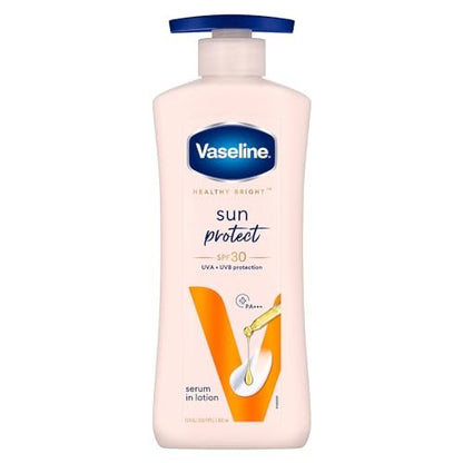 Vaseline Sun Protection Body Lotion SPF 30, Daily Body Moisturizer for All Skin Types, Non-Greasy Texture – 400 ml (13.5 fl oz) Avelisse