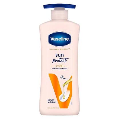 Vaseline Sun Protection Body Lotion SPF 30, Daily Body Moisturizer for All Skin Types, Non-Greasy Texture – 400 ml (13.5 fl oz) Avelisse