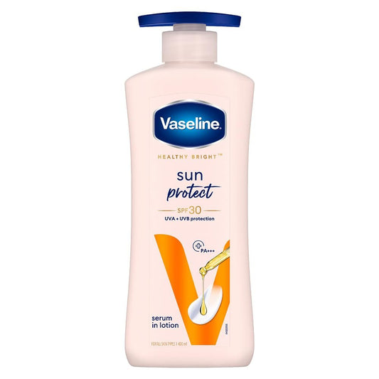 Vaseline Sun Protection Body Lotion SPF 30, Daily Body Moisturizer for All Skin Types, Non-Greasy Texture – 400 ml (13.5 fl oz) Avelisse