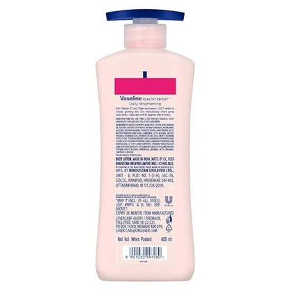 Vaseline Healthy Daily Body Lotion with Vitamin B3, Lightweight Daily Use Moisturizing Lotion – 400 ml (13.53 fl oz)