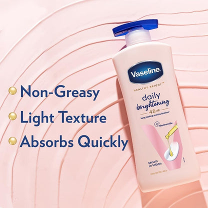 Vaseline Healthy Daily Body Lotion with Vitamin B3, Lightweight Daily Use Moisturizing Lotion – 400 ml (13.53 fl oz)