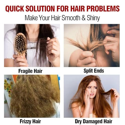 CRISTALBOX Collagen & Keratin Hair Mask 2 Pack - Deep Conditioning Treatment for Damaged, Dry Hair with Argan Oil - 5 oz Each