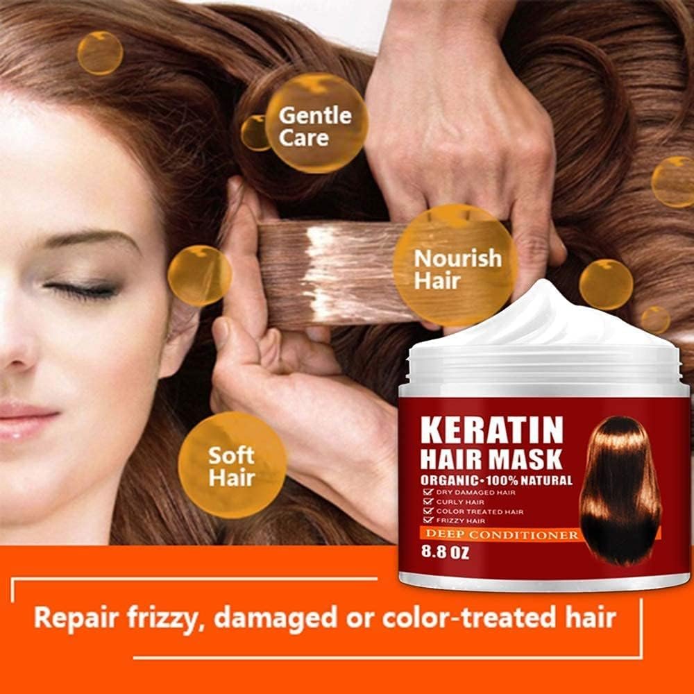 CRISTALBOX Keratin Hair Mask 250g – Deep Conditioning Hair Treatment for Dry, Damaged Hair | Natural Hydrating Hair Mask for All Hair Types - görsel 11