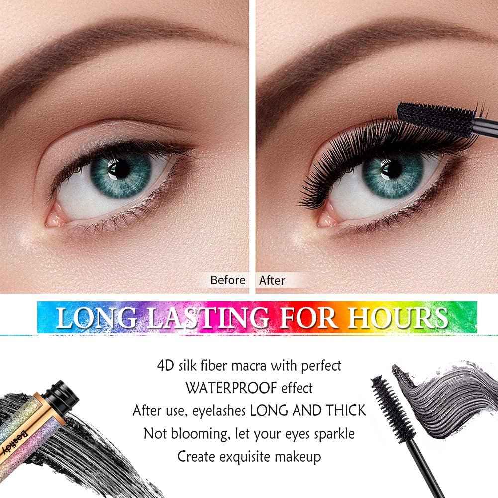 Bestidy 4D Silk Fiber Lash Mascara - Natural Waterproof, Smudge-proof, Thickening & Lengthening, No Clumping, Lasts All Day - görsel 11