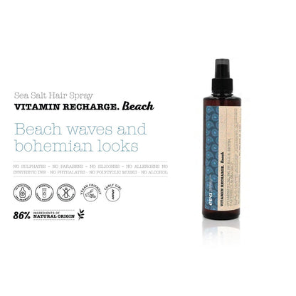 Eva Professional Hair Care Vitamin Recharge Sea Salt Spray for Hair Texture and Volume, Non-Toxic Setting Hairspray with Panthenol, Biotin and Vitamins B1, B2, B6, E, B12 – 8.45 Fl Oz