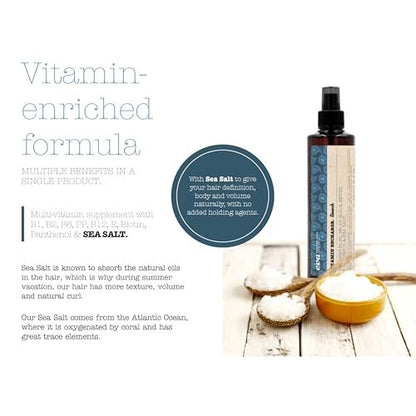 Eva Professional Hair Care Vitamin Recharge Sea Salt Spray for Hair Texture and Volume, Non-Toxic Setting Hairspray with Panthenol, Biotin and Vitamins B1, B2, B6, E, B12 – 8.45 Fl Oz