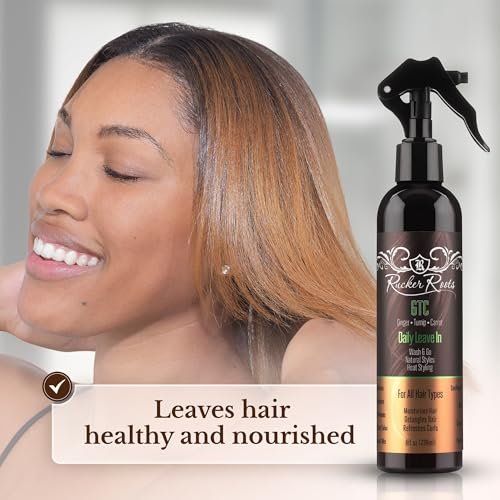 Rucker Roots Daily Leave In Conditioning Spray for Curly Hair | Moisturizes & Refreshes Curls | 8 Fl Oz - görsel 9