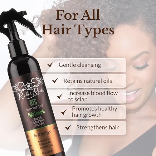 Rucker Roots Daily Leave In Conditioning Spray for Curly Hair | Moisturizes & Refreshes Curls | 8 Fl Oz - görsel 5