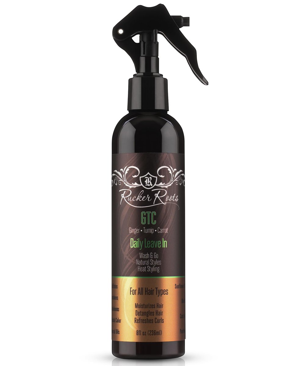Rucker Roots Daily Leave In Conditioning Spray for Curly Hair | Moisturizes & Refreshes Curls | 8 Fl Oz - görsel 2