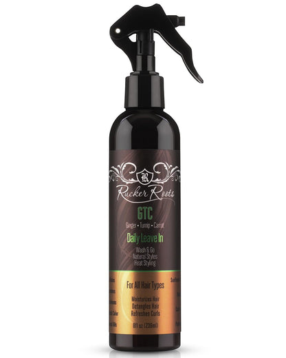 Rucker Roots Daily Leave In Conditioning Spray for Curly Hair | Moisturizes & Refreshes Curls | 8 Fl Oz