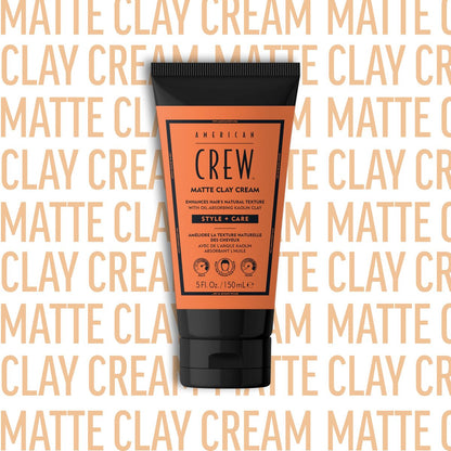 AMERICAN CREW Matte Clay Cream – Medium Hold Hair Styling Clay Gel for Men, Matte Finish, 5 fl oz Avelisse
