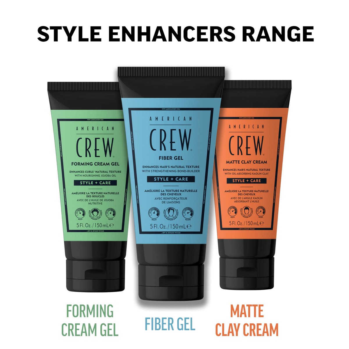 AMERICAN CREW Matte Clay Cream – Medium Hold Hair Styling Clay Gel for Men, Matte Finish, 5 fl oz Avelisse