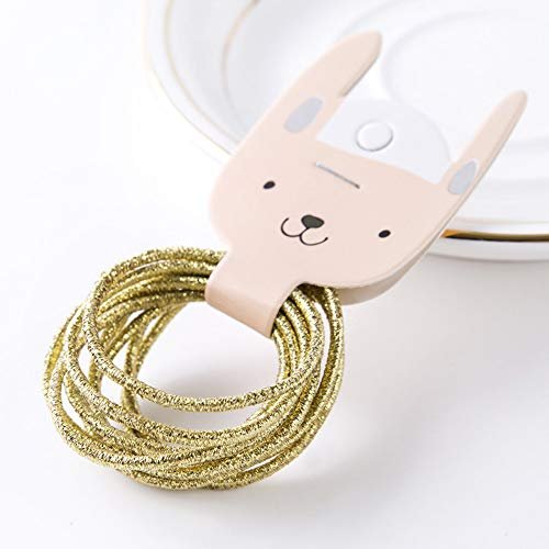 LOVEF 200-Piece Glitter Multi-Color Hair Elastics – No Metal, No Crease Ponytail Holders for Girls & Ladies - görsel 10