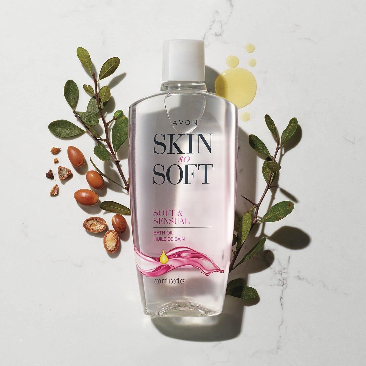 AVON Skin So Soft Soft & Sensual Bath Oil – 25 fl oz, Deeply Hydrating Body Oil for Dry Skin Avelisse
