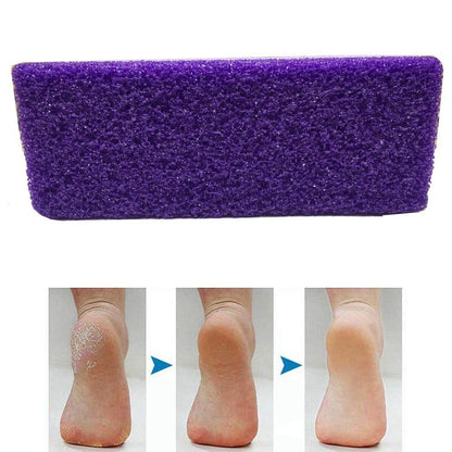 4-Piece Foot Exfoliator Pedicure Tool Set - Purple Callus Remover Scrubber Avelisse