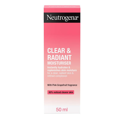 Neutrogena Refreshingly Clear Oil-Free Moisturiser 50ml - Lightweight Daily Face Moisturizer
