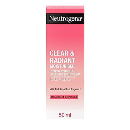 Neutrogena Refreshingly Clear Oil-Free Moisturiser 50ml - Lightweight Daily Face Moisturizer