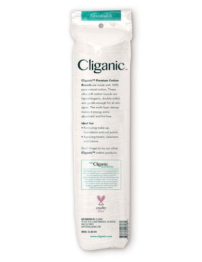 Cliganic Premium Cotton Rounds for Face (Bulk 1200 Count) – Hypoallergenic, Lint-Free, 100% Pure Cotton Makeup Remover Pads Avelisse