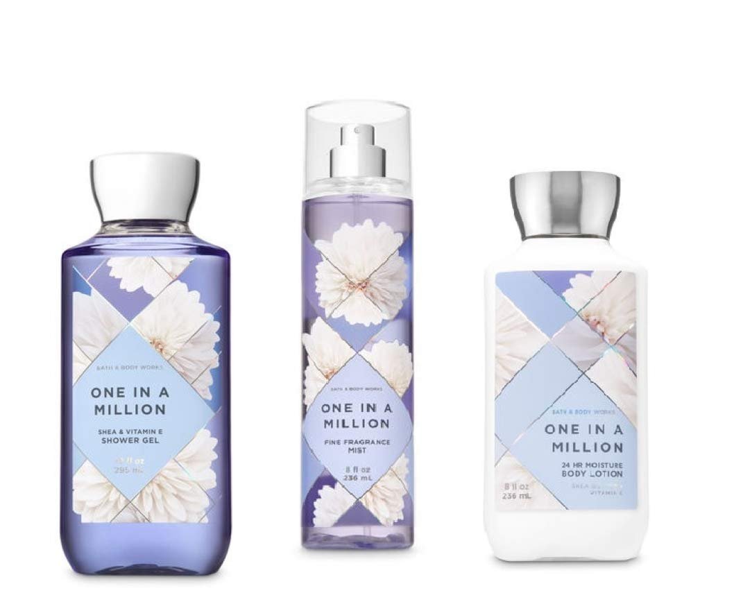 One in a Million Shower Gel, Fine Fragrance Mist & Body Lotion - Bath & Body Works Daily Trio - görsel 2