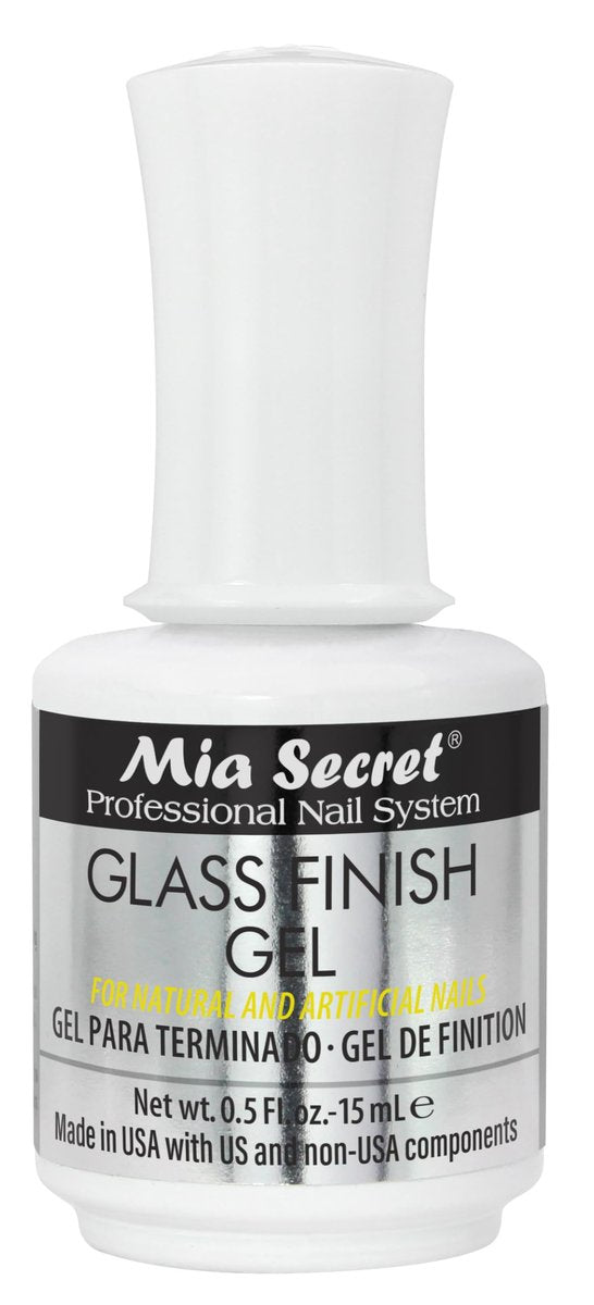 Mia Secret Glass Finish UV-LED Gel Nail Base Coat - 0.5 fl oz (15 mL) Clear Avelisse