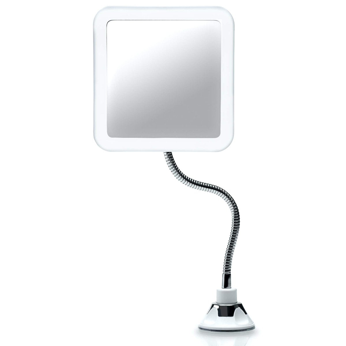 Fancii Flexible Magnifying Mirror 10X with LED Light and Gooseneck - Lighted Travel Makeup Mirror with Lock Suction, Natural Daylight LED, Cordless and Portable (Mira Plus) Avelisse
