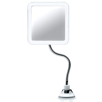 Fancii Flexible Magnifying Mirror 10X with LED Light and Gooseneck - Lighted Travel Makeup Mirror with Lock Suction, Natural Daylight LED, Cordless and Portable (Mira Plus) Avelisse