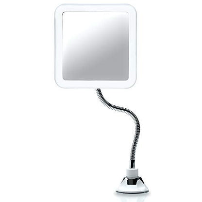 Fancii Flexible Magnifying Mirror 10X with LED Light and Gooseneck - Lighted Travel Makeup Mirror with Lock Suction, Natural Daylight LED, Cordless and Portable (Mira Plus) Avelisse