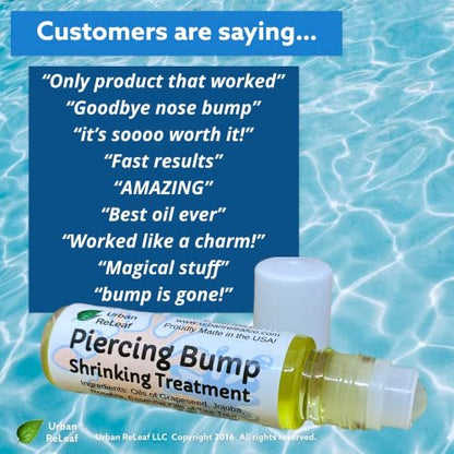 Urban ReLeaf Piercing Bump Shrinking Treatment – Gentle Natural Aftercare with Essential Oils, Roller-Ball Applicator for Scars, Nodules, Cartilage, Nose, Ear Spots Avelisse