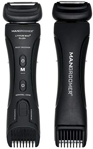 MANGROOMER Lithium Max Plus Body Groomer - Ball Groomer & Body Trimmer for Men with Free Bonus Foil Avelisse