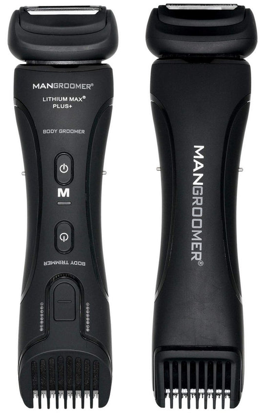 MANGROOMER Lithium Max Plus Body Groomer - Ball Groomer & Body Trimmer for Men with Free Bonus Foil Avelisse