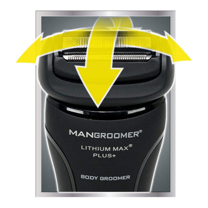 MANGROOMER Lithium Max Plus Body Groomer - Ball Groomer & Body Trimmer for Men with Free Bonus Foil Avelisse