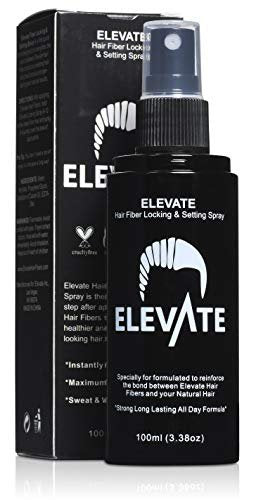 Elevate Hair Fiber Locking & Setting Hold Spray – Long Lasting, Weather Resistant for Men & Women, 3.38 oz Avelisse