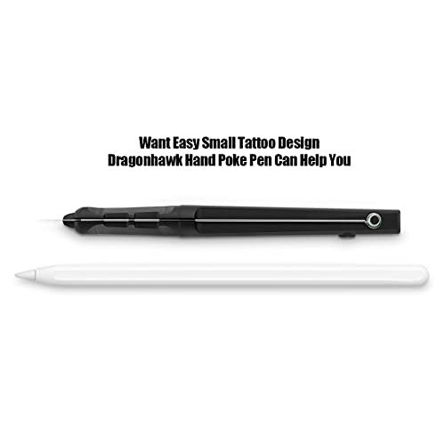 Dragonhawk Poke Stick Tattoo Kit - Complete DIY Hand Tattoo Supply Set for Beginners (Stick and Poke, Black) Avelisse