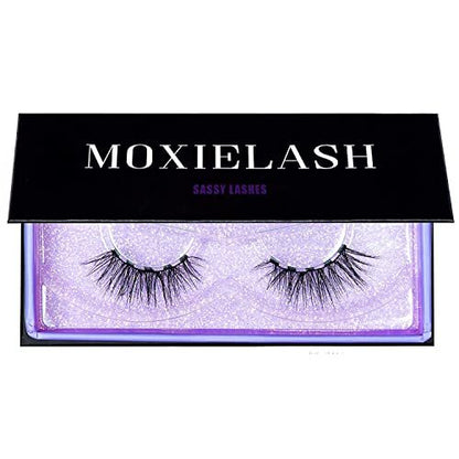 MoxieLash Sassy Kit - Mini Liquid Magnetic Eyeliner & Magnetic Eyelashes - No Glue, Mess-Free Application Avelisse
