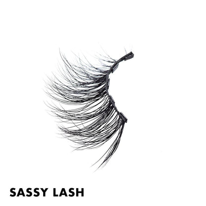 MoxieLash Sassy Kit - Mini Liquid Magnetic Eyeliner & Magnetic Eyelashes - No Glue, Mess-Free Application Avelisse
