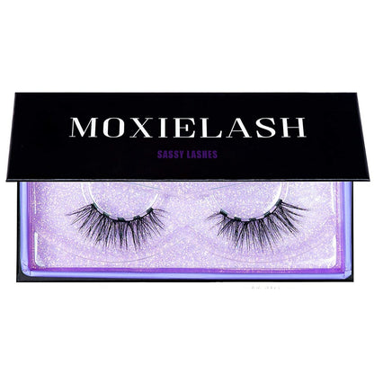 MoxieLash Sassy Kit - Mini Liquid Magnetic Eyeliner & Magnetic Eyelashes - No Glue, Mess-Free Application Avelisse