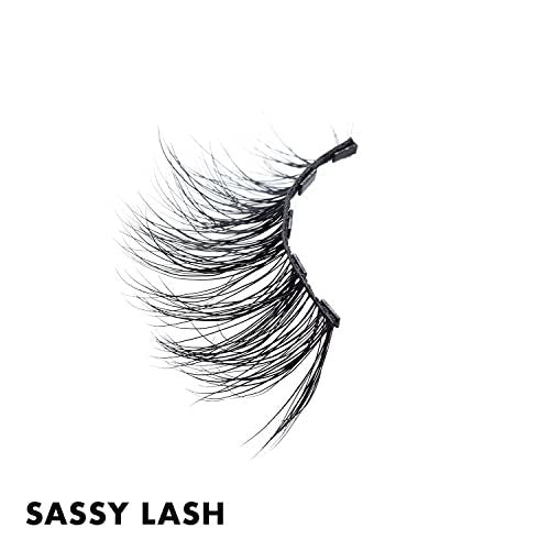 MoxieLash Sassy Kit - Mini Liquid Magnetic Eyeliner & Magnetic Eyelashes - No Glue, Mess-Free Application Avelisse