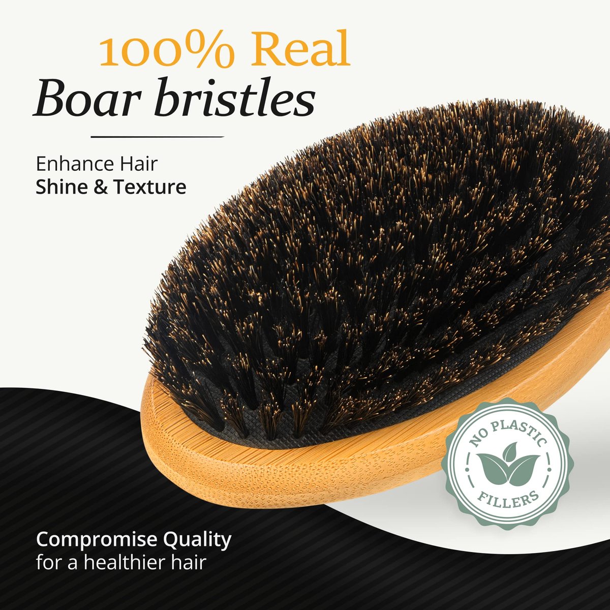 Belula Boar Bristle Hair Brush Set for Men - Soft Mens Hair Brush for Thin, Normal & Short Hair - Includes Wooden Comb, 2 Palm Brushes & Travel Bag Avelisse