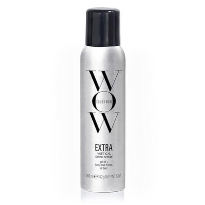 COLOR WOW Extra Mystical Shine Spray – Lightweight, Heat Protection & Frizz Control for Silky Hair